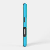 Coque iPhone 16 Pro Bleu Vert arc-en-ciel rayures (Côté droit)