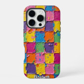 Coque iPhone 16 Pro Bloc : Impasto Abstrait (Verso)