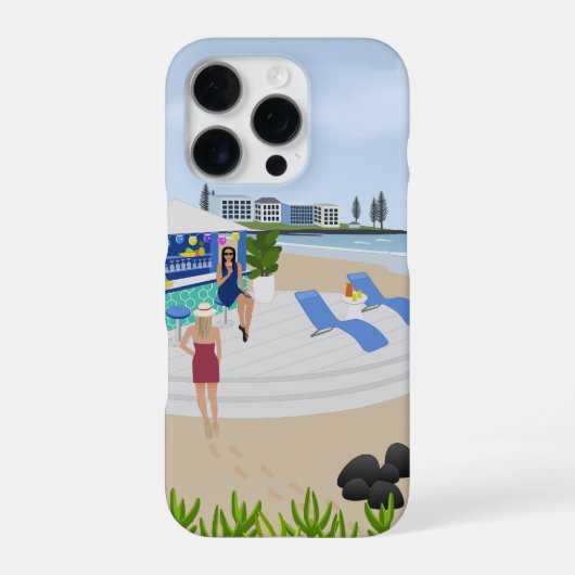 Coque iPhone 16 Pro Boissons au Beach Bar (Verso)