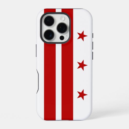 Coque iPhone 16 Pro Boîtier Apple iPhone 16 Pro, drapeau de Washington (Verso)