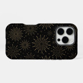 Coque iPhone 16 Pro Boîtier de feu d'artifice Art déco de la veille du (Verso Horizontal)