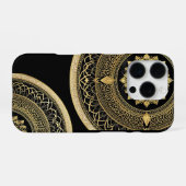 Coque iPhone 16 Pro Boîtier iPhone avec conception d'art Mandala (Verso Horizontal)
