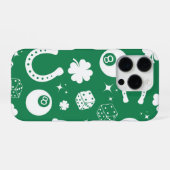 Coque iPhone 16 Pro Bonne chance Horseshoe Shamrock (Verso Horizontal)