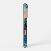 Coque iPhone 16 Pro Bord de l'océan : Aigle et pic (Côté droit)