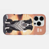 Coque iPhone 16 Pro Border Collie Dog (Verso Horizontal)