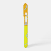 Coque iPhone 16 Pro Boucle bleu clair lumineux vert orange jaune (Côté gauche)