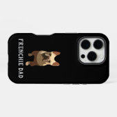 Coque iPhone 16 Pro Bouledogue Français, Papa Frenchie (Verso Horizontal)