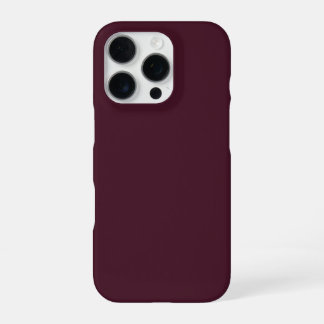 Coque iPhone 16 Pro Bourgogne framboise, Bourgogne solide