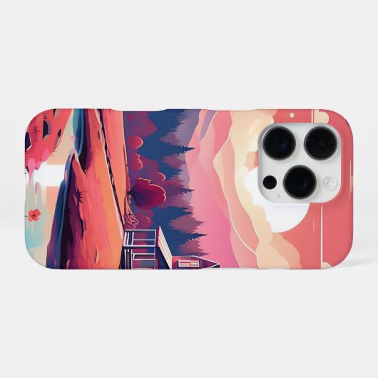 Coque iPhone 16 Pro Cabine rustique par Autumn Stream_coque iphone (Verso Horizontal)