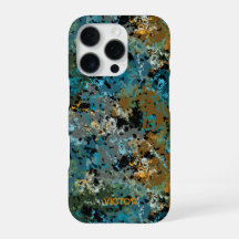 Camo bleu moderne Masculine de l'armée Nom personn