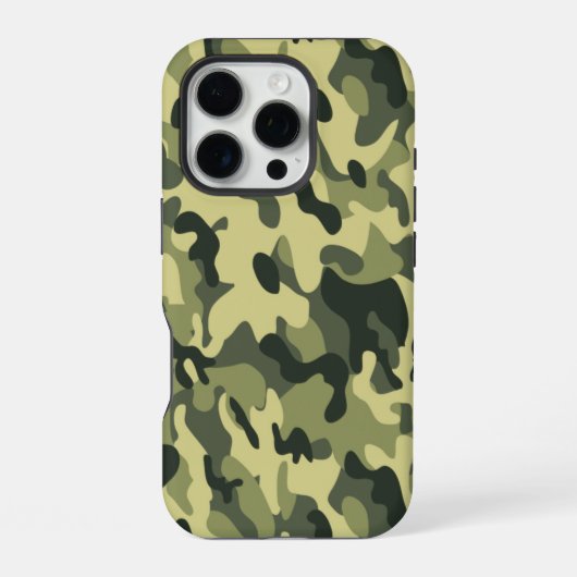 Coque iPhone 16 Pro Camo vert (Verso)