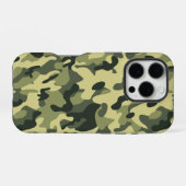 Coque iPhone 16 Pro Camo vert (Verso Horizontal)