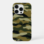 Coque iPhone 16 Pro Camo vert foncé (Verso)