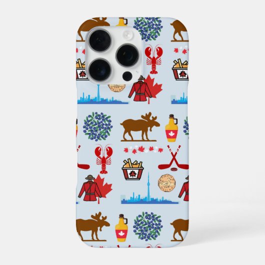 Coque iPhone 16 Pro Canada Amusant (Verso)