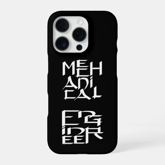 Coque iPhone 16 Pro Caractère mécanicien (Verso)