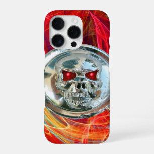 Coque iPhone 16 Pro CAVALIERS DE CRÂNE ,Rouge Jaune Orange Tourbillons