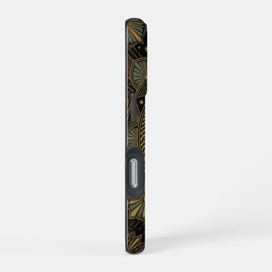 Coque iPhone 16 Pro Celestial Moon Mandala | Art iPhone 16 Pro Case (Côté droit)