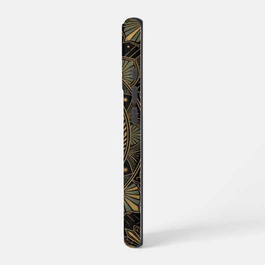 Coque iPhone 16 Pro Celestial Moon Mandala | Art iPhone 16 Pro Case (Côté gauche)