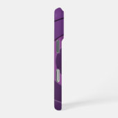 Coque iPhone 16 Pro Cercle Géométrique Moderne Violet avec des Initial (Côté droit)