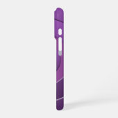 Coque iPhone 16 Pro Cercle Géométrique Moderne Violet avec des Initial (Côté gauche)
