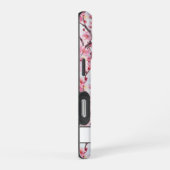 Coque iPhone 16 Pro Cerisiers Fleuris Sakura Monogrammés (Côté droit)