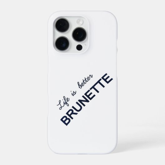 Coque iPhone 16 Pro Cette énergie de brune (Verso)