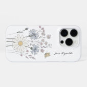 Coque iPhone 16 Pro Champ vibrant de fleurs sauvages  (Verso Horizontal)