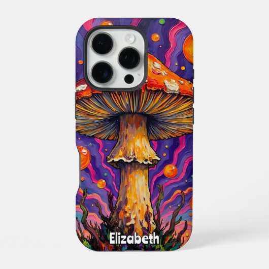 Coque iPhone 16 Pro Champignon à Orbe Flottante (Verso)