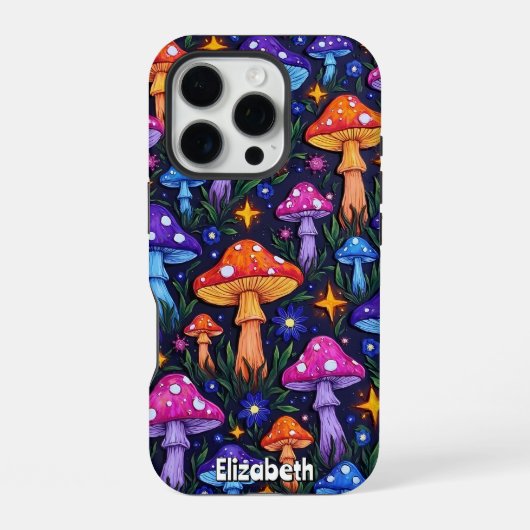 Coque iPhone 16 Pro Champignon étoilé (Verso)