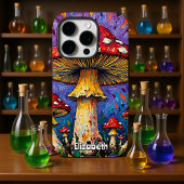 Coque iPhone 16 Pro Champignon Psychédélique Aura