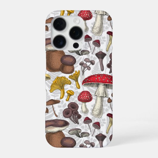 Coque iPhone 16 Pro Champignons sauvages (Verso)