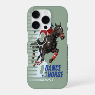 Coque iPhone 16 Pro Championnat de Polo Cavalier de Danse avec Cheval
