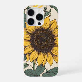 Coque iPhone 16 Pro Champs de Tournesols : Un motif floral vibrant