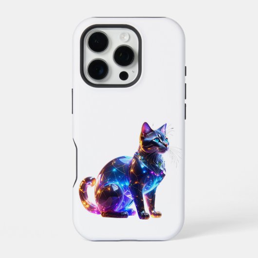 Coque iPhone 16 Pro Chat Coloré Vitré (Verso)
