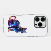 Coque iPhone 16 Pro Chat Coloré Vitré (Verso Horizontal)