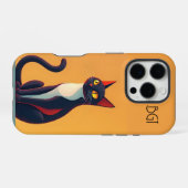 Coque iPhone 16 Pro Chat Curieux (Verso Horizontal)