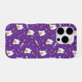 Coque iPhone 16 Pro Chat fantôme d'Halloween (Verso Horizontal)