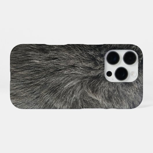 Coque iPhone 16 Pro chat gris (Verso Horizontal)