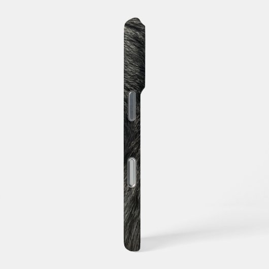 Coque iPhone 16 Pro chat gris (Côté droit)