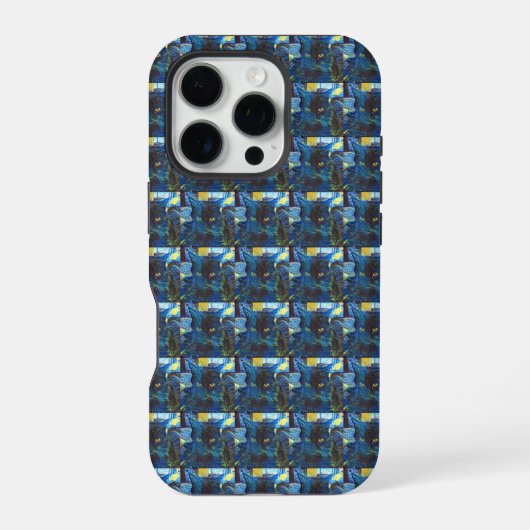 Coque iPhone 16 Pro Chat Noir (Verso)