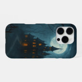 Coque iPhone 16 Pro Château hanté & Misty Moonlight - cas de téléphone (Verso Horizontal)