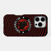 Coque iPhone 16 Pro Chats Contre les Fascistes (Verso Horizontal)