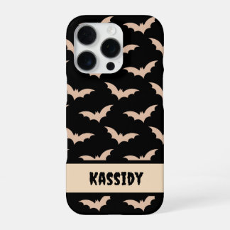 Coque iPhone 16 Pro Chauves-souris d'Halloween