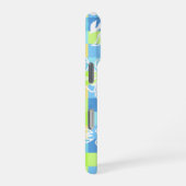 Coque iPhone 16 Pro Checkerboard Hibiscus Hawaiian Floral (Côté droit)