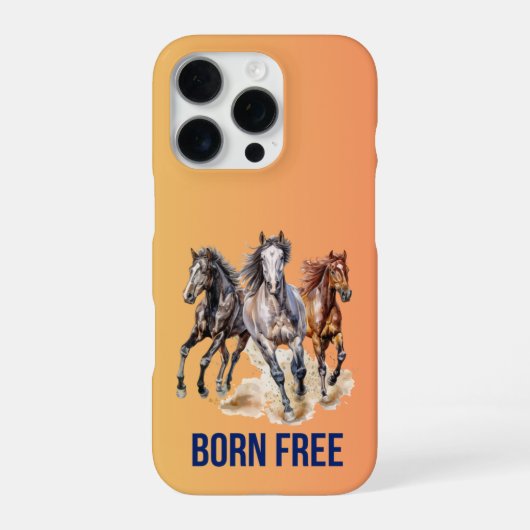 Coque iPhone 16 Pro Cheval Né Libre (Verso)