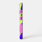 Coque iPhone 16 Pro chevrons rose/lime chic modernes (Côté gauche)