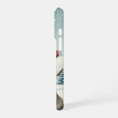 Coque iPhone 16 Pro Chien cool dans l'attirail hivernal et Casquette d (Côté gauche)