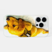 COQUE iPhone 16 PRO CHIEN DE SERVICE MILITAIRE AMÉRICAIN (Verso Horizontal)