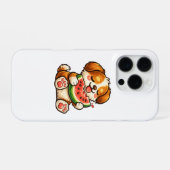 Coque iPhone 16 Pro Chien mignon pastèque (Verso Horizontal)