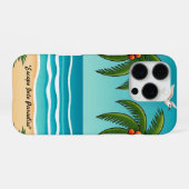 Coque iPhone 16 Pro "Chuchotements de paradis" (Verso Horizontal)